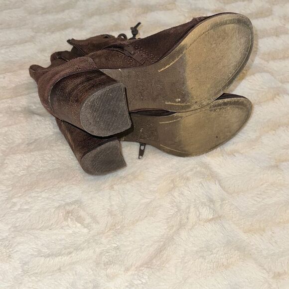 Steve Madden Gretell brown heeled boots | Sz 7.5 - Picture 4 of 9